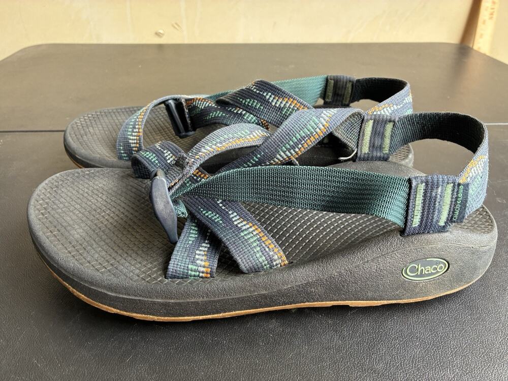 Chaco Cloud Mens Sandals Scrap Navy Straps J106527 Size 10m Blue